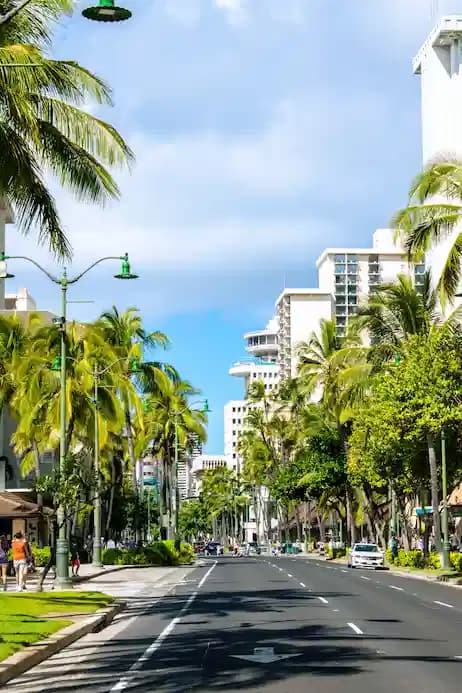 Kalakaua Avenue in Waikiki