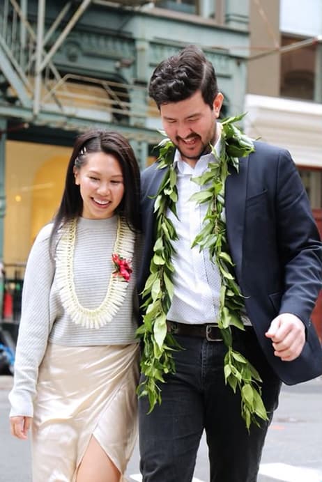 Meagan and Pace walking in SoHo